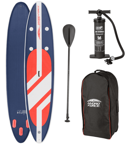 Hydro Force 11 foot Long Tail SUP Large Stand Up Paddleboard Pump Oar