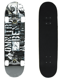 Senmi 7 Plies Maple Double Kick Concave Deck Cool alphabet Grip Tape Skateboard for Primary Intermediate + Free Skateboard Bag